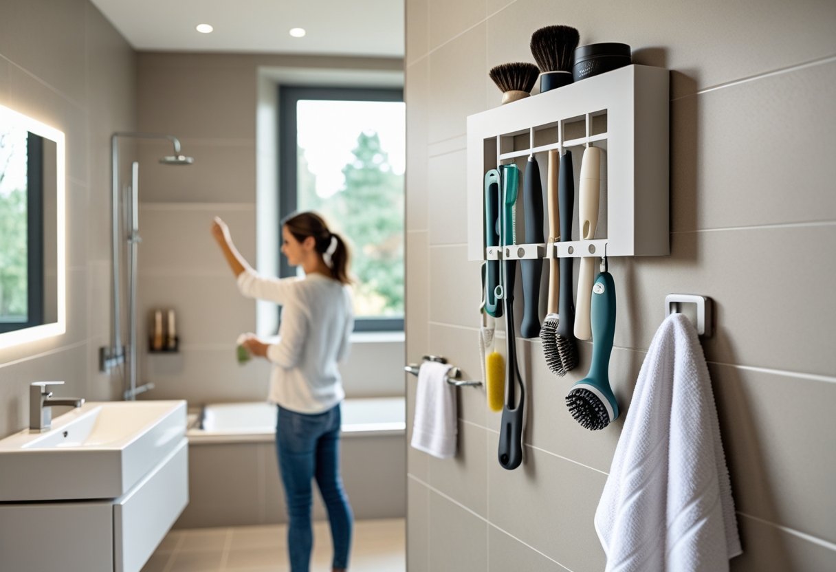 Saadan optimerer du dit badevaerelse med praktisk vaerktoejsophaeng